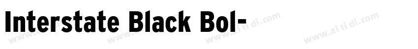 Interstate Black Bol字体转换
